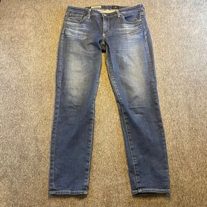 AG Adriano Goldschmied The Stevie Ankle Slim Straight Leg Jeans 30x26.5‎